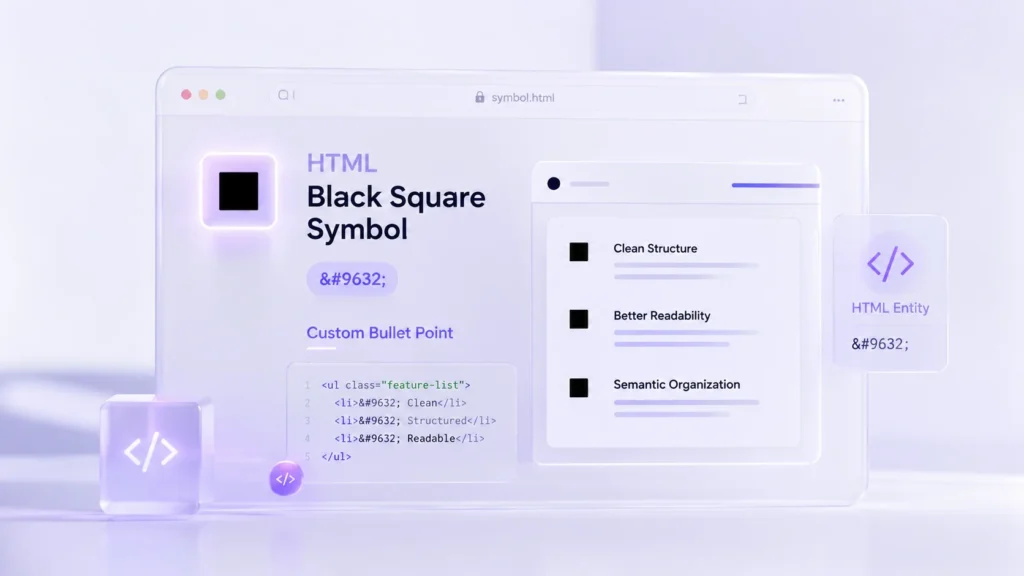 ■ – Black Square Symbol