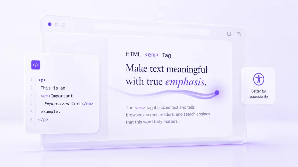 em – Emphasized (Italic) Text