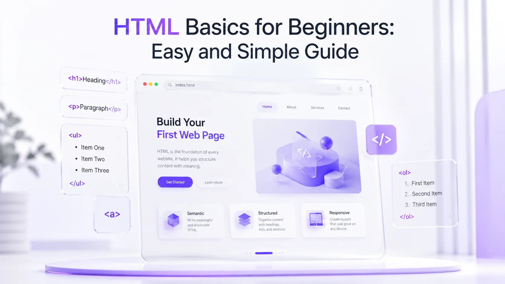 HTML Basics for Beginners: Easy and Simple Guide (Part- 3)