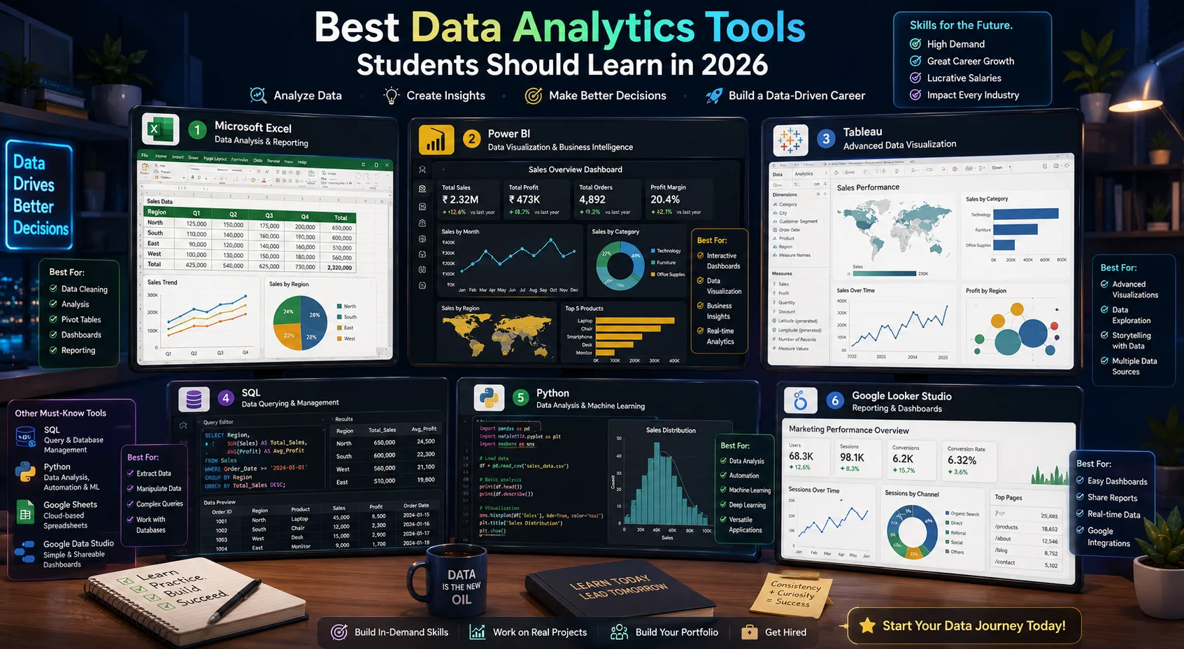 Best Data Analytics Tools Students Should Learn in 2026