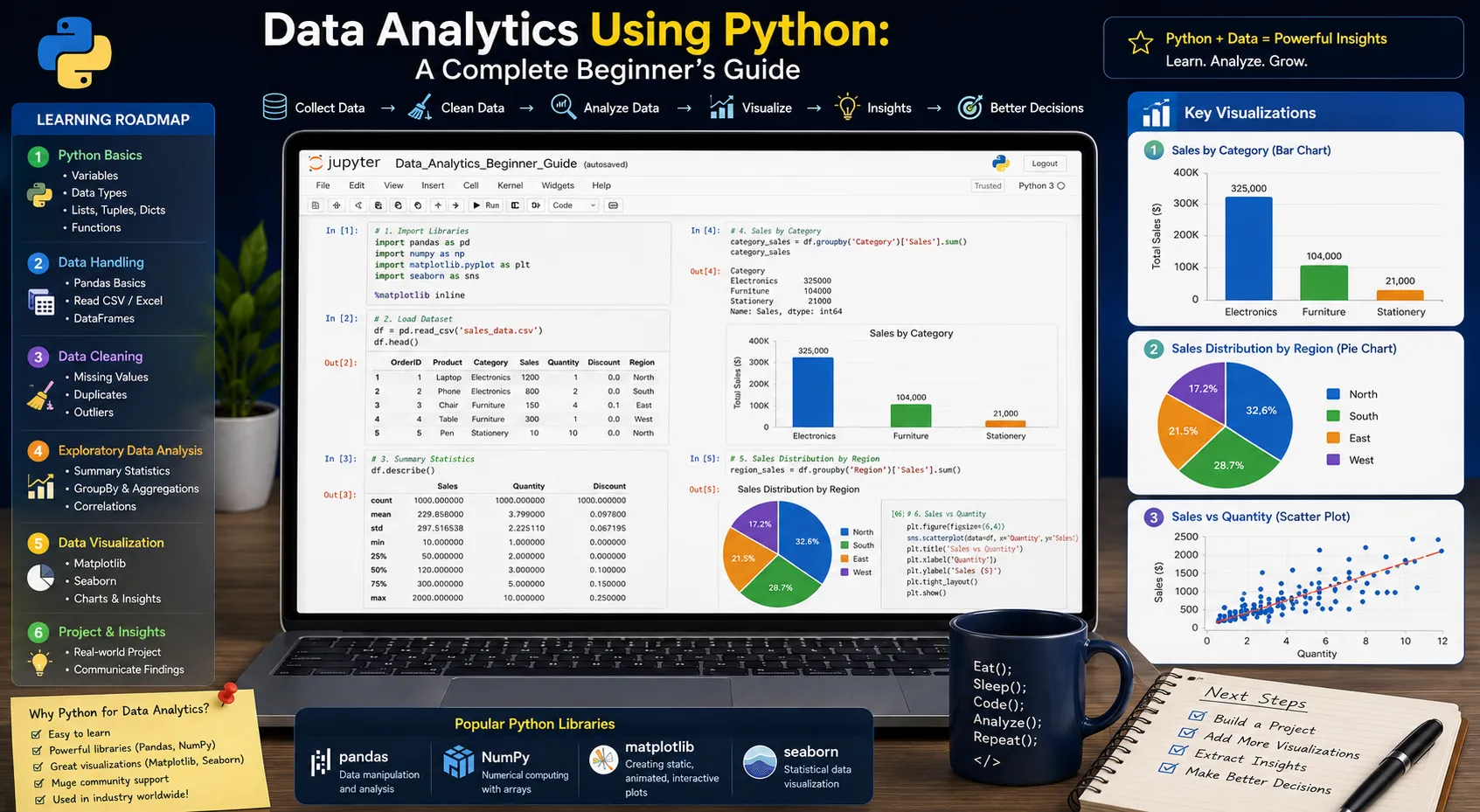 Data Analytics Using Python: A Complete Beginner’s Guide