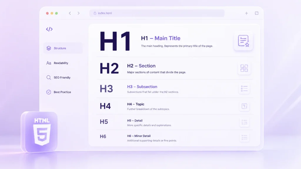 Headings (h1 to h6)