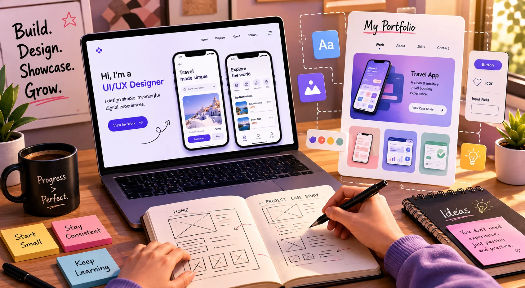 How to Build a UI/UX Portfolio With Zero Experience