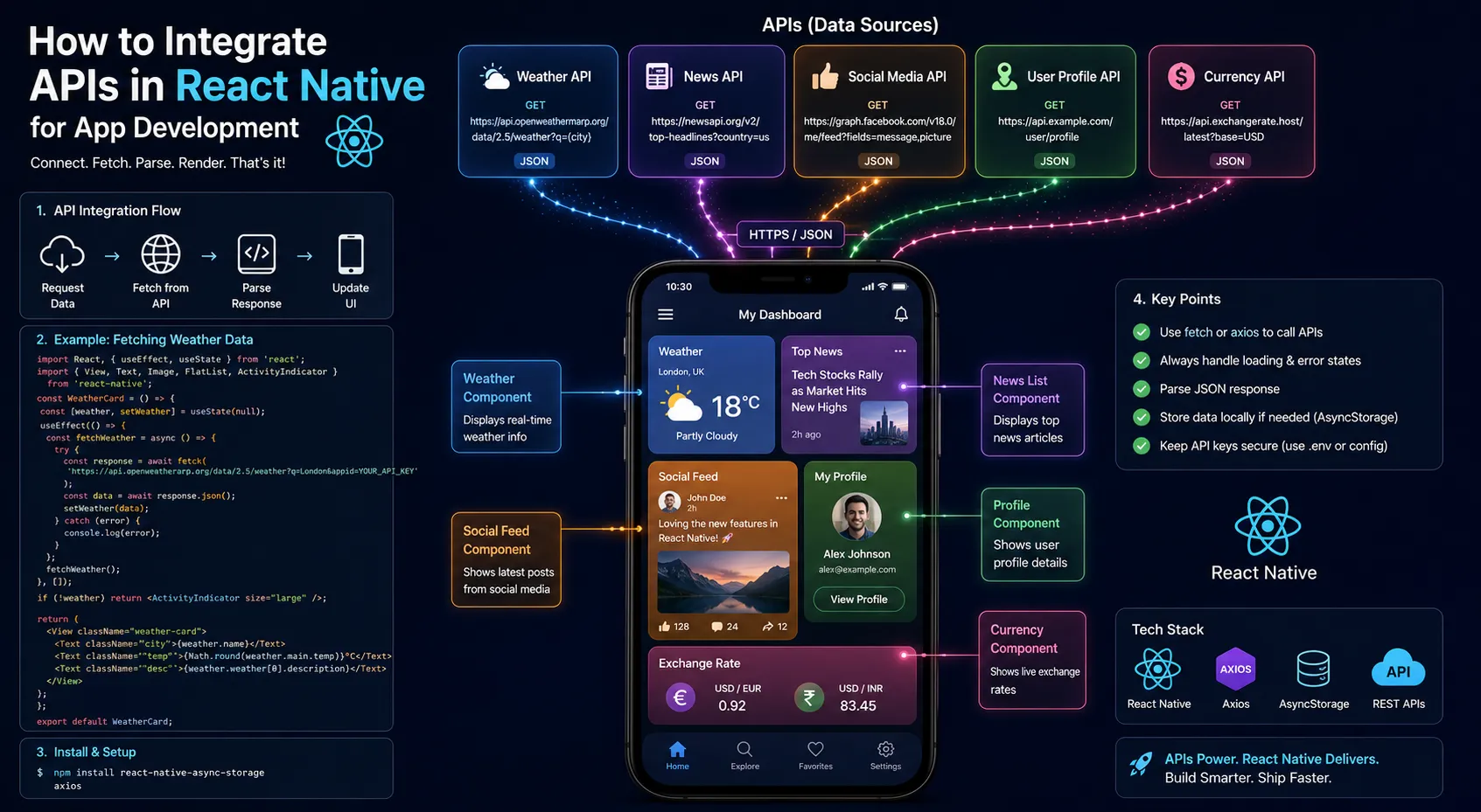 How to Integrate APIs in React Native for App Development