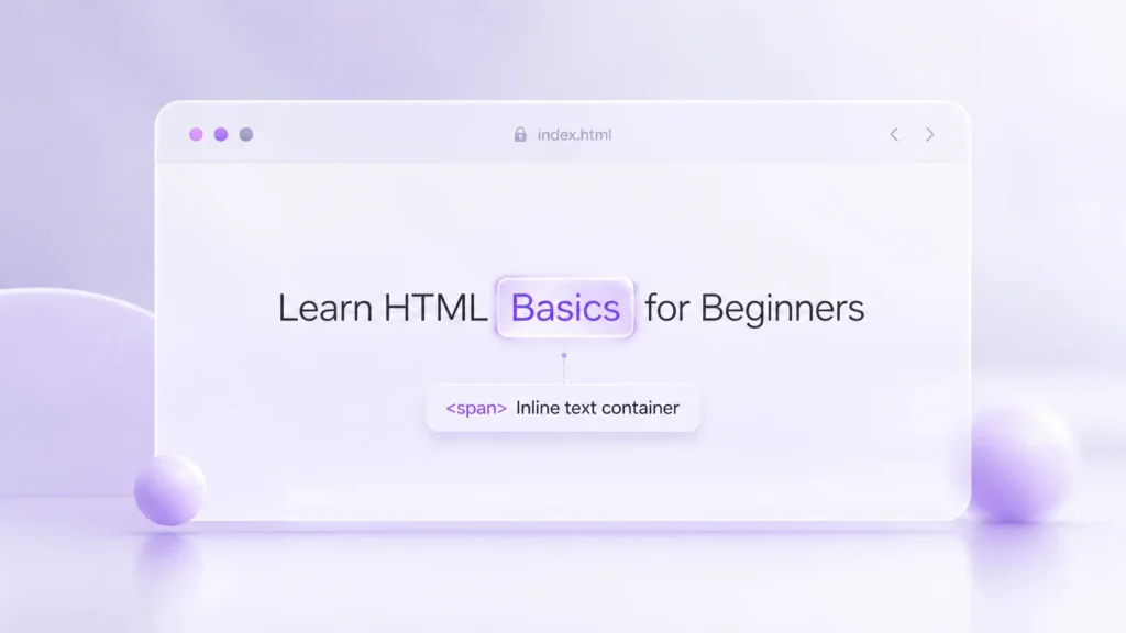 span – Inline Text Container