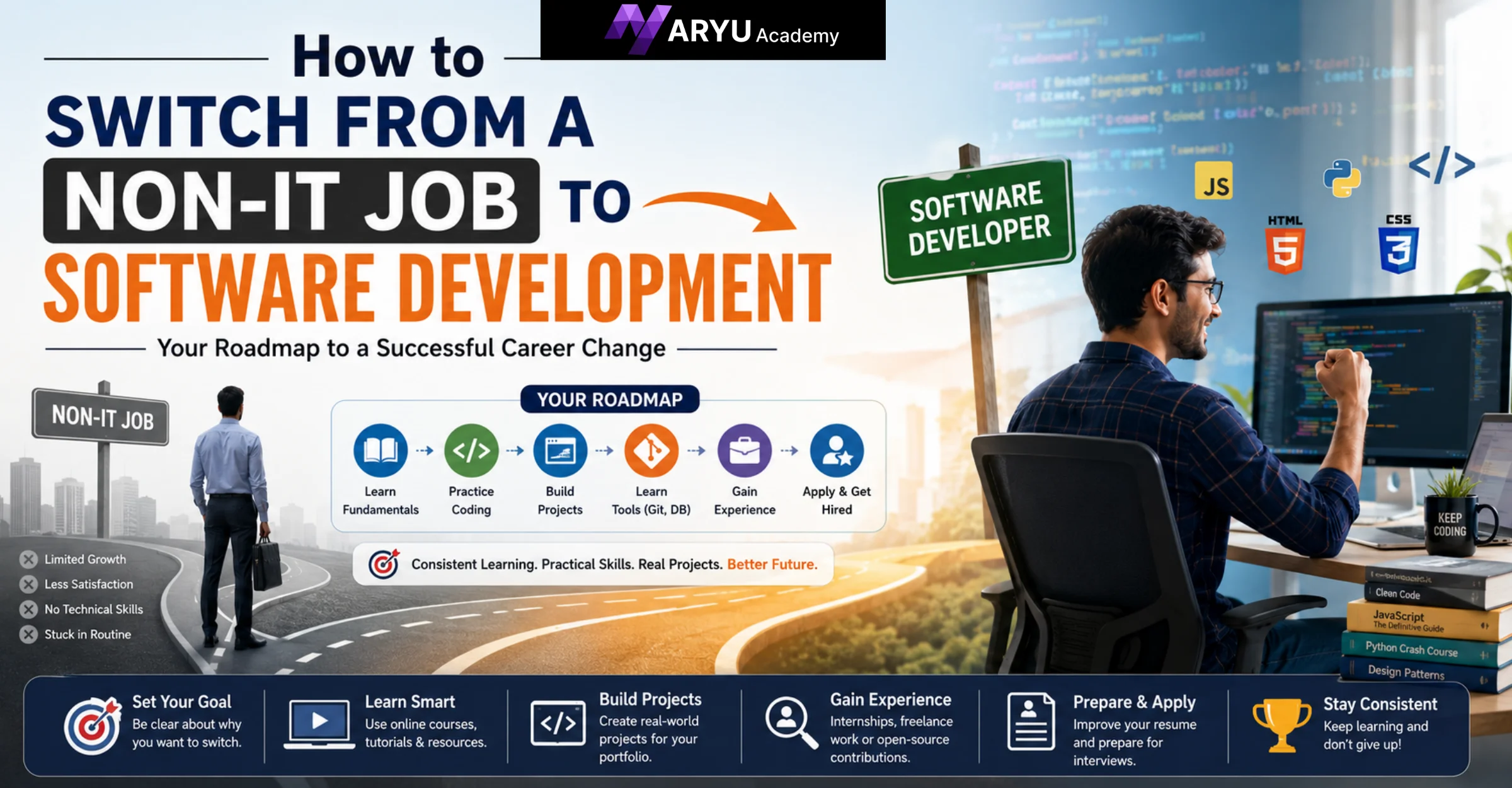 How to Switch From a Non-IT Job to Software Development